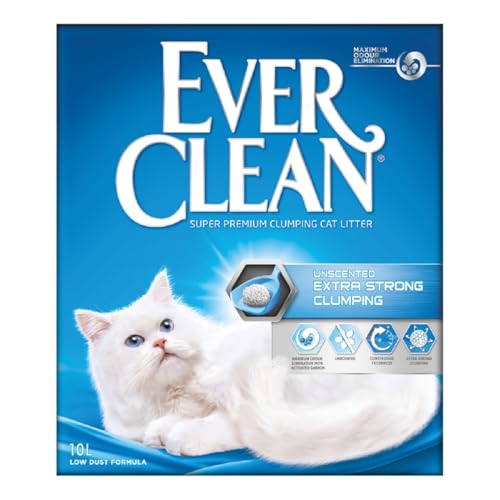 Ever Clean Extrastarkes klumpendes Katzenstreu, 10 Liter, duftstofffrei