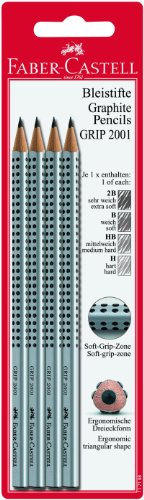 Faber-Castell - Bleistifte Set Grip 2001, 4 ergonomische Stifte