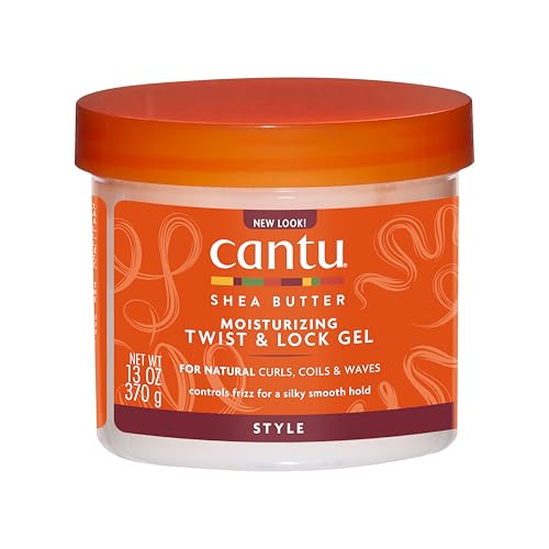 CANTU Sheabutter für natürliches Haar Feuchtigkeitsspendende Twist & Lock Gel, 370 g