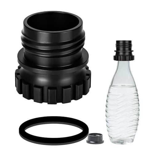 YYTECH Glasflaschenadapter für Soda Stream Crystal 0,7L Glasflasche Quick Connect Soda Flaschenadapter für Sodas Team Maker Glasflasche