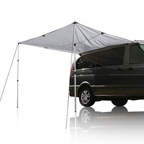 your GEAR Motorhome Tarp 260 x 240 Sonnensegel inkl. Aufstellstangen für Camping Bus Van Auto UV 50+ Schutz wasserdicht 5000mm