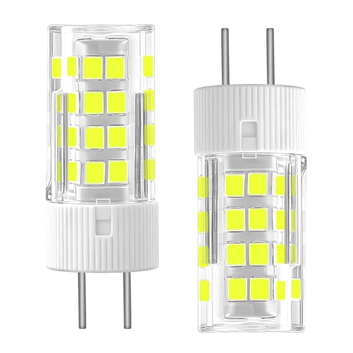 LUHMQ G5.3 LED Birne, GU5.3 Bi-Pin Sockel MR16 LED Lampen,AC/DC 12V-24V,3W=30W – für Spotlight Track Lighting,Landschaftsbeleuchtung, Reflektorlampe Clear Glass Lens Design (Kaltesweiß 6000k, 2 Stück)