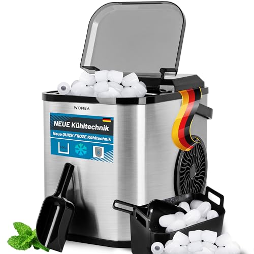 Eiswürfelmaschine Selbstreinigend, Eiswürfelbereiter mit 1Liter Wassertank