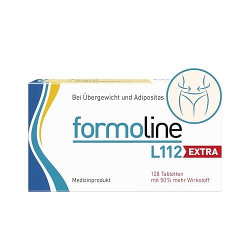formoline L112 EXTRA: Medizinprodukt zum Gewichtsmanagement mit Wirk-Ballaststoff L112, Klinisch belegt, auf natürlicher Basis, Entwickelt in Deutschland, 128 Tabletten
