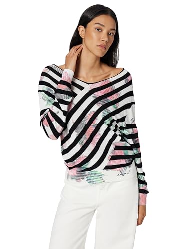 Desigual Damen Helsinki Sweatshirt, Schwarz, 38