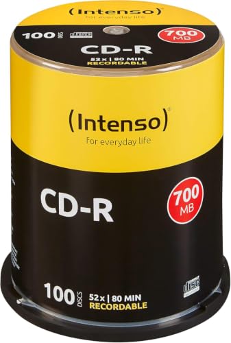 Intenso 1001126 CD-R 100er Spindel 700MB 52x Speed CD-Rohlinge