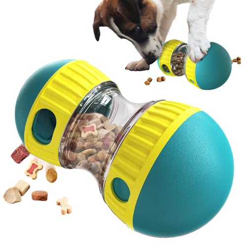 JWTEEE Hunde-Intelligenzspielzeug, Leckerli-Ball & Slow Feeder (Grün)