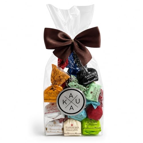 Antica torroneria piemontese tartufo, 20 gemischte Trüffelpralinen, 280g Schokoladen Tartufi Geschenkset von KauKau (20 Pralinen / 280 Gramm)