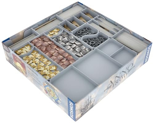Feldherr Organizer kompatibel mit Anno 1800 + Die Erweiterung - Insert für die Grundspielbox - Leichteres Sortieren - Schnellerer Spielaufbau - Besseres Spielerlebnis