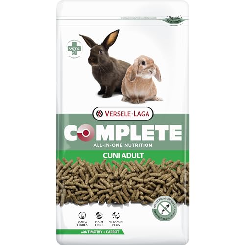 VERSELE-LAGA - Complete Cuni Adult - Ballaststoffreiches extrudiertes Komplettfutter für (Zwerg-) Kaninchen (3 kg (1er Pack))