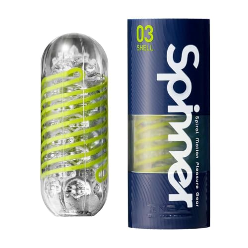 TENGA SPINNER 03 SHELL - wiederverwendbarer Masturbator mit Dreh-Funktion.