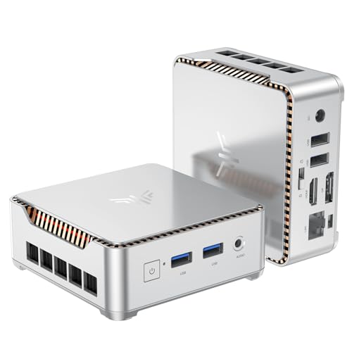 NiPoGi Essenx E2 Mini PC, Ιntel Alder Lake-N95(bis zu 3,40 GHz), 16 GB DDR4 512 GB M.2 SSD Mini Desktop Computer W-11 Pro, HDMI, DP, 4K Dual-Display, Dual WiFi, Micro PC mit VESA für Büro/Heim/HTPC.