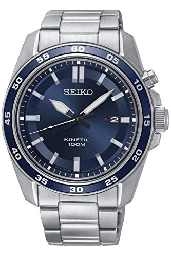 Seiko Kinetic Herren-Uhr Edelstahl mit Metallband SKA783P1