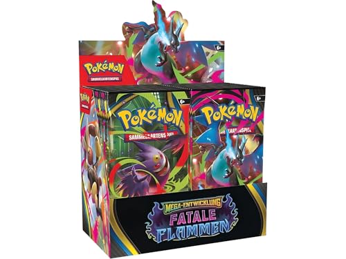 Pokémon-Sammelkartenspiel: Boosterpack-Display Mega-Entwicklung – Fatale Flammen (enthält 36 Boosterpacks)