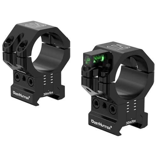 WestHunter Optics 120 MOA Verstellbare Höhe Zielfernrohr Ringe | Schwarz