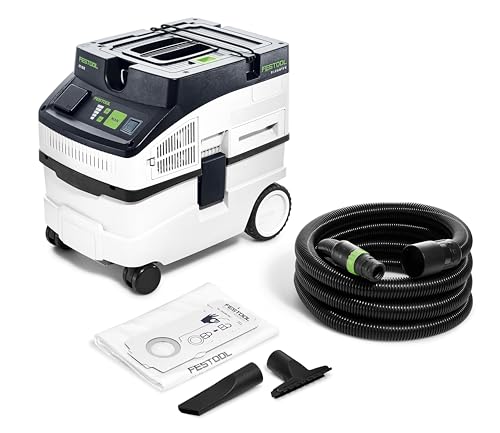 Festool Absaugmobil CT 15 E – Kompaktes Staubsaugersystem für Werkstatt & Baustelle mit Zubehör, Filtersack, Schlauch – Staubabsaugung, Industrie, Ersatzteil kompatibel
