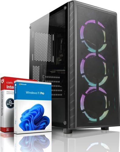 shimobee Allround/Entry Gaming PC - AMD Ryzen 3 3100 (8 Threads, 3.9 GHz) - 16 GB DDR4 RAM - GTX 750 4 GB DDR5-512 GB NVME SSD - Win11 - WLAN - RGB - 3 Jahren Garantie! #6880