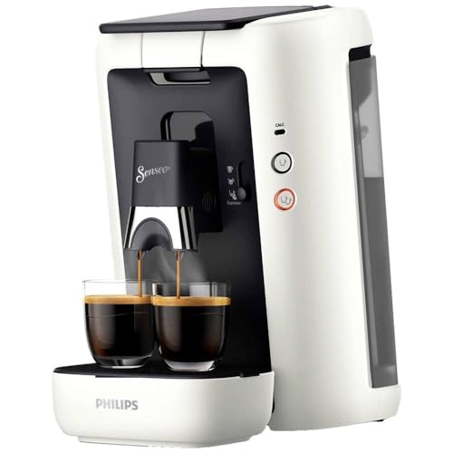 PHILIPS Senseo Maestro Kaffeepadmaschine mit Kaffeestärkewahl und Memo-Funktion, 1,2 Liter Wasserbehälter, Farbe: Weiß (CSA260/10)
