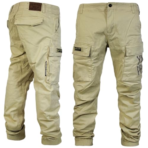 Yakuza Premium Herren Cargohose 3951 beige