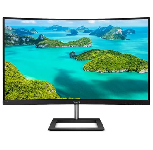 Philips 322E1C 32 zoll Curved, FHD Monitor, 75Hz, VA Panel, 4ms GtG, FreeSync, (1920x1080 HDMI 1x 1.4 DP 1x 1.2)Schwarz