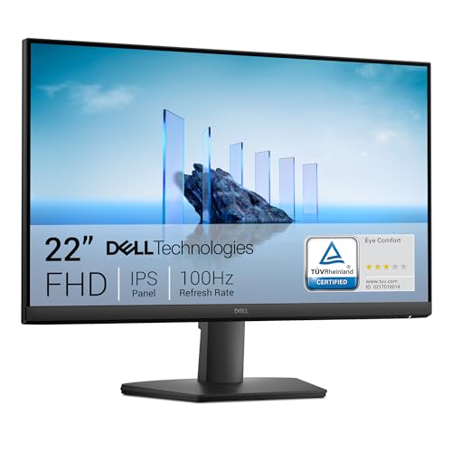 Dell 22 Monitor - SE2225HM, Full HD (1920x1080), 100Hz, VA, 5ms, VESA (100x100mm), HDMI, VGA, 3 Jahre Garantie, Schwarz