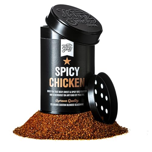 Spicy Chicken Hähnchengewürz Handgemacht Premium-Qualität Hähnchen BBQ Rub Gewürzmischung Grillgewürze für Chicken Wings Hühnchen Geflügel als Brathähnchen Gewürz Magic Dust Rub Gewürzpulver 175g