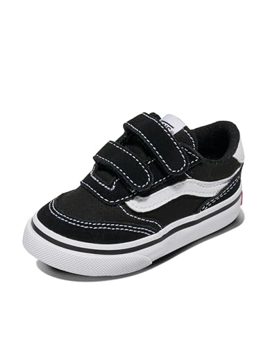 Vans Unisex Kinder Brooklyn Ls V Sneaker, Suede/Canvas Black/White, 23 EU