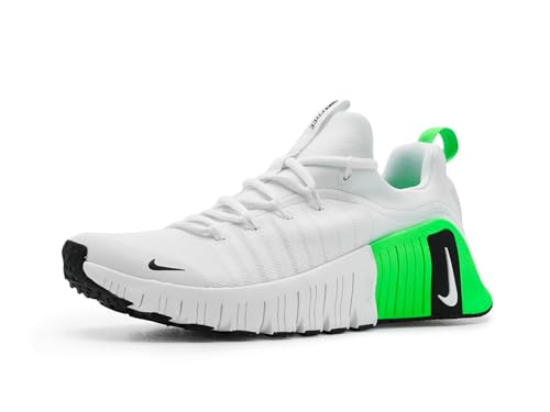 Nike Herren Free Metcon 6 Trainingsschuhe, White/Black/Green Strike/Black, 45