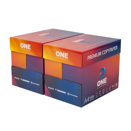 ONE Druckerpapier A4 Kopierpapier - DIN A4-5.000 Blatt - 2 Kartons