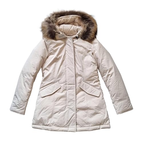 Woolrich Cfwwou0652FRUT3128 Damenjacke, lang, cremefarben, cremefarben, M