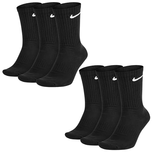 NIKE 6 Paar Everyday Cushioned Crew Socken SX7664-010/M