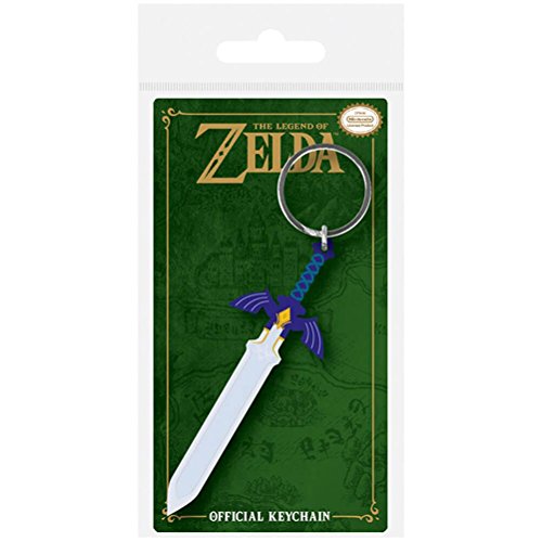 Nintendo The Legend Of Zelda - Master Sword, Schlüsselanhänger aus Gummi, 4.5 x 6 cm