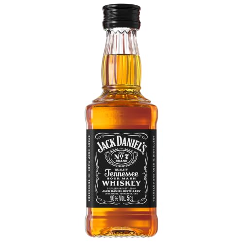 Jack Daniel's Old No. 7 Tennessee Whiskey - Karamell, Vanille und Noten von Eichenholz - 10 x 50ml / 40% Vol.