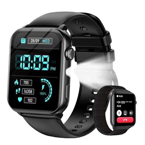 Smartwatch Damen Herren, Bluetooth-Anrufen, 1,91