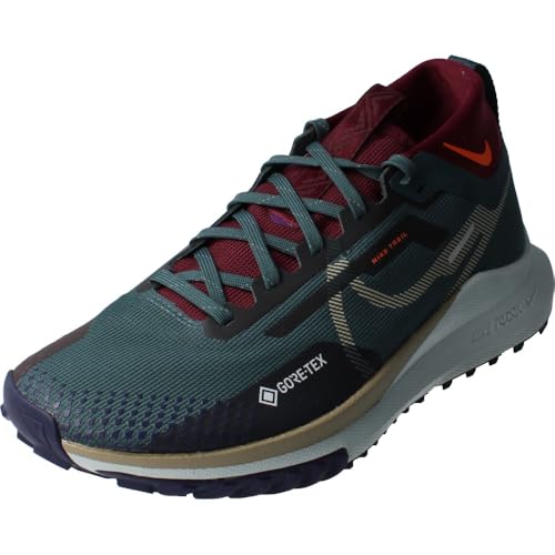 Nike React Pegasus Trail 4 GTX V2 Herren-Laufschuhe HM9728, Sneaker, Schuhe (UK 7,5 US 8,5 EU 42, Deep Jungle Khaki Night Maroon 300), Deep Jungle Khaki Night Maroon, 42 EU