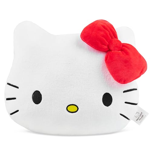 Get Trend Hello Kitty Sanrio 3D Kuschelkissen für Kinder & Erwachsene, Fleece Plüsch Sofa Kissen, Deko für Couch & Schlafzimmer, Kawaii Geschenke