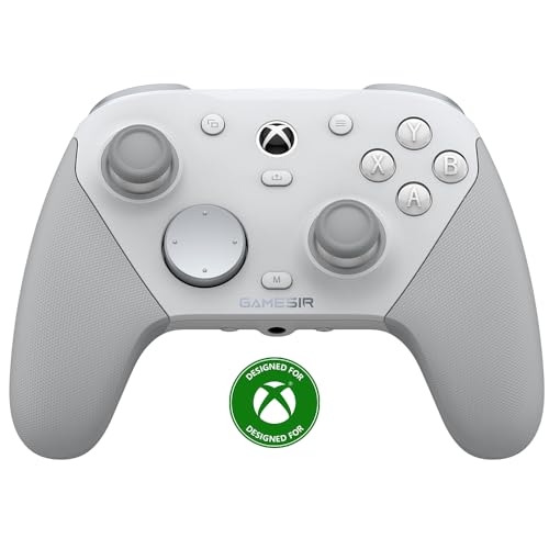 GameSir G7 Pro 1000Hz Controller mit Ladestation für Xbox Series X|S, Xbox One, Windows 10/11 & Android – TMR Joysticks, verstellbare Trigger & 4 programmierbare Tasten – Mech White