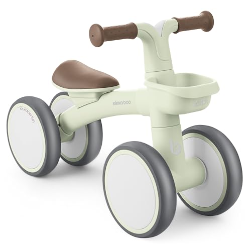 KikkaBoo ZIPI Fahrrad ohne Pedale, Von 1 bis 3 Jahren Ride-on, Baby-Fahrrad, Laufrad mit Korb, einstellbar, Kinderspielzeug, Baby-Geschenk, Minze