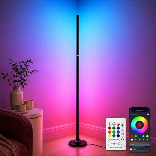 Aogled RGB Stehlampe Dimmbar 120cm mit App & Fernbedienung