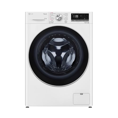LG Electronics Waschmaschine 10,5 kg AI DD Steam TurboWash 360° ThinQ Neue Wohlfühl-Trommel F6WV710P1 Weiß