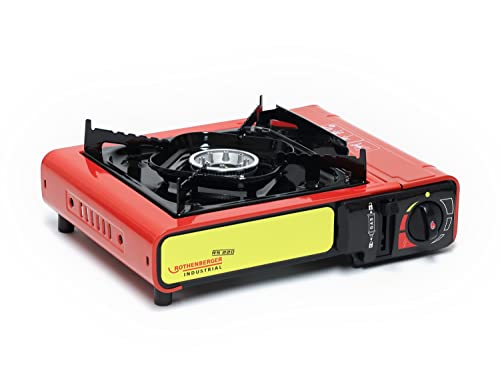 ROTHENBERGER Industrial Campingkocher | Kartuschenkocher | Gaskocher inkl. Piezozündung | im Koffer