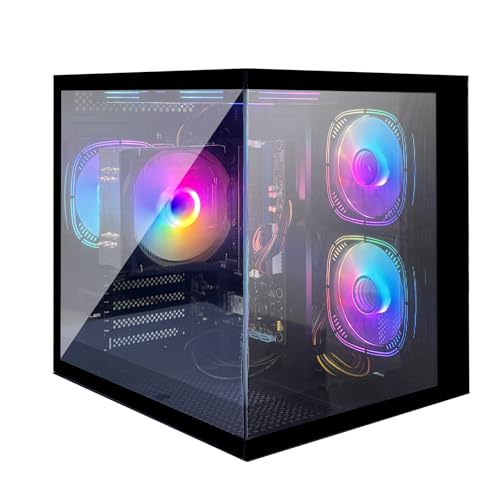 suevery Gaming PC Ryzen 5 3500U (4 Kerne 8 Threads, bis 3.7GHz) Desktop Computer Tower 16GB RAM | 512GB NVMe SSD | WLAN | Win 11 | Prebuilt Gamer PC