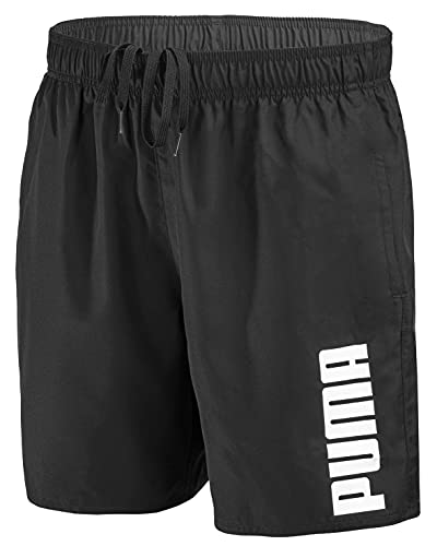 PUMA Herren Badehose Badeshorts Summer Deluxe Swim Shorts - New Black- Gr.M