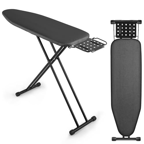 Deluxe Klappbares Bügelbrett VIOFOTT, Ironing Board,höhenverstellbar 65-95cm,Für meisten Dampfbügelstationen geeignet ist,größe 120x 34 cm