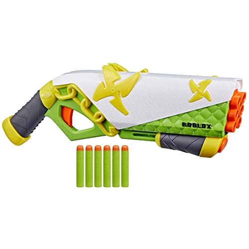 Nerf Roblox Ninja Legends: Shadow Sensei Dart-Blaster, Code für EIN Exklusives virtuelles Item, 6 Nerf Elite Darts