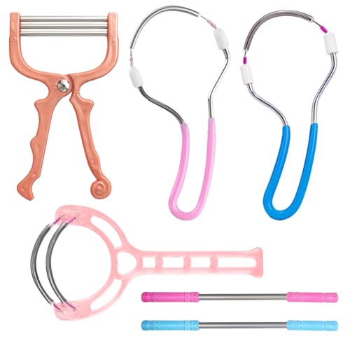 6 Gesichtshaarentferner Für Damen, Haarentfernung Gesicht Damen, Epilierer Damen, Manuelle Epilierer Für Gesichtshaarentfernung, Ideal Für Zuhause, Reisen Und Beauty-Salons, In Verschiedenen Farben