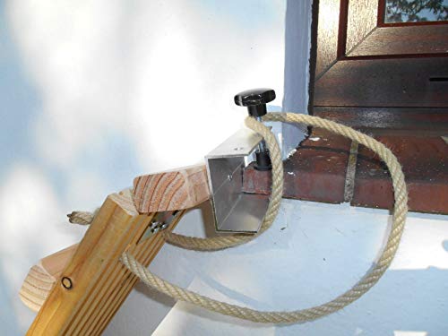 Jennys Tiershop 3 Meter! Katzenleiter Douglasie mit 2 Verbindungsstücken mit Klemme/Katzentreppe, Katzenmöbel (3e)