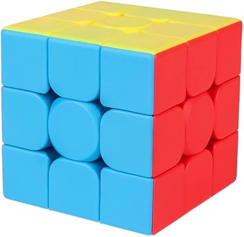 3 * 3 * 3 Cube Speed Cube,Stickerless Magic Cube, Smooth Turning Puzzle Box with Anti-Sticky Design, The Most Educational Toy to Effectively Improve Your Child's Concentration