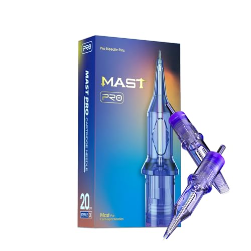Mast Pro Tattoo Cartridges Nadeln Set 20 Stück #12 0.35mm 1203RL Standard Bugpin Round Liner Microblading Cartridge Tattoo Nadeln für Tattoo Maschine Pen