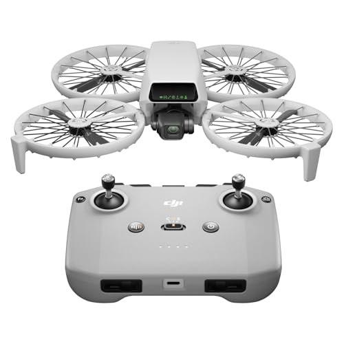 DJI Flip Mini Drohne mit Kamera 4K Für Erwachsene, Follow-Me, unter 249g,13 km HD-Übertragung, Handstart, Automatische Rückkehr, 31 Min Flugzeit, Kompakte Drohne mit Kamera Für Reise & Alltag